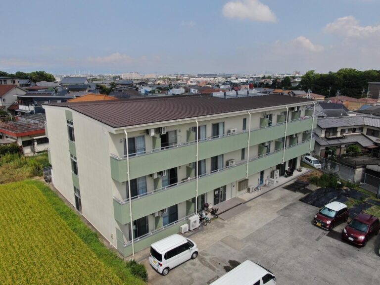 大阪府堺市　3階建高齢者施設　外壁2面塗装