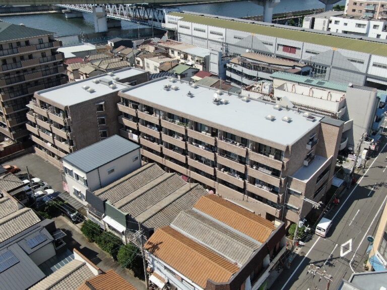 大阪府大阪市　5階建マンション　大規模修繕工事